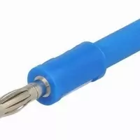 PJP Ada1057 4 mm Plug to 4 mm Socket Blue